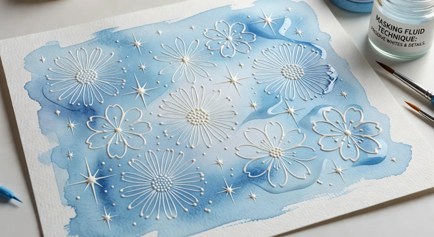 Masking Fluid Technique
