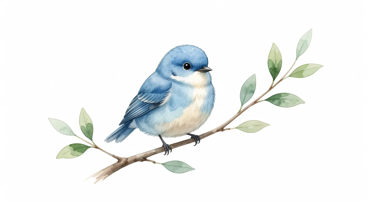 Simple Watercolor Bird
